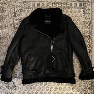 American eagle faux leather jacket